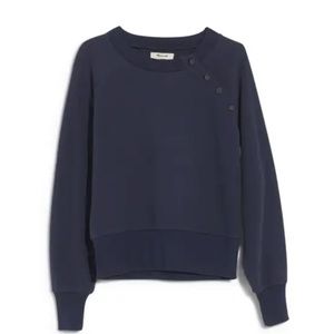 Madewell Button Detail Sweatshirt
